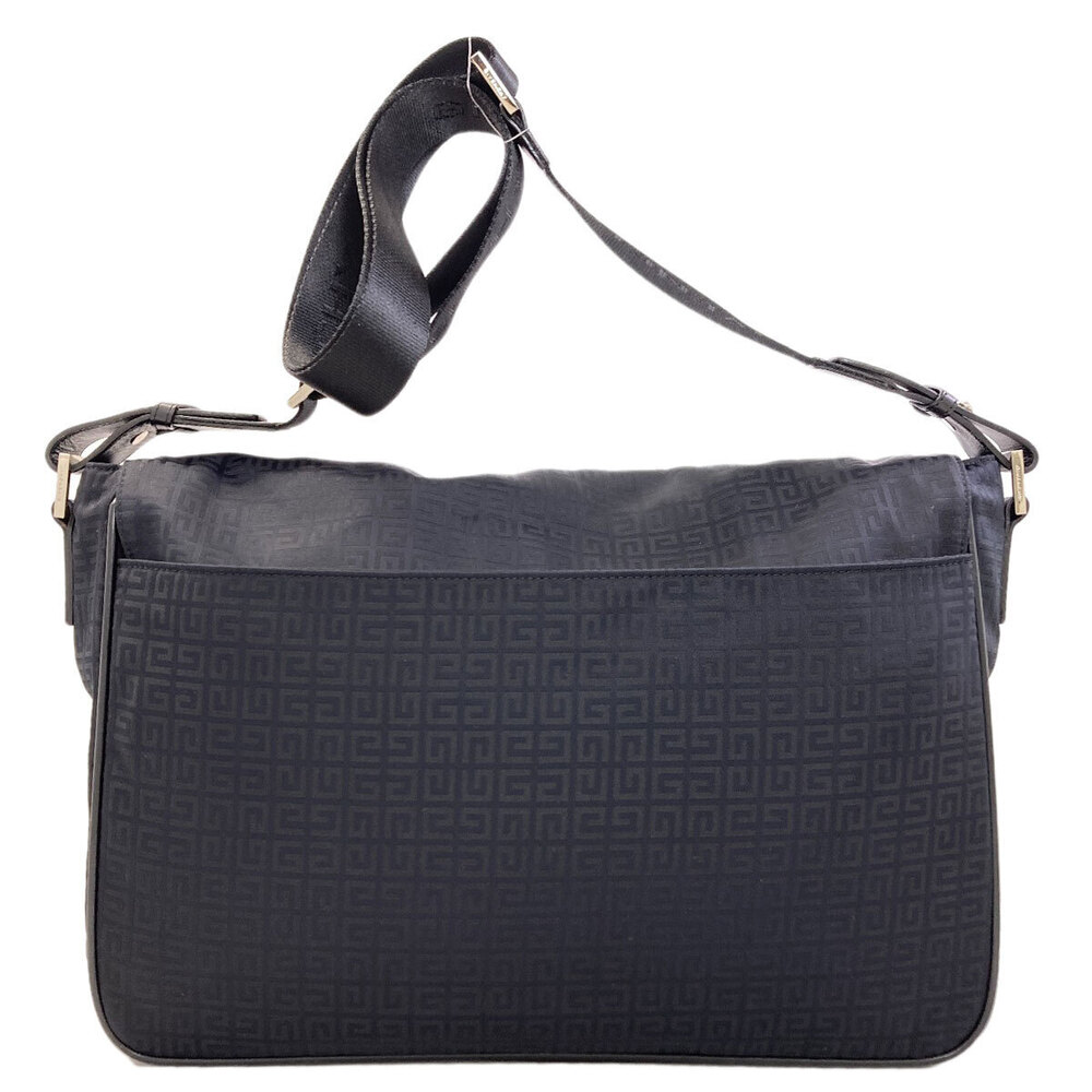 Givenchy messenger monogram bag logo canvas black 4G Black